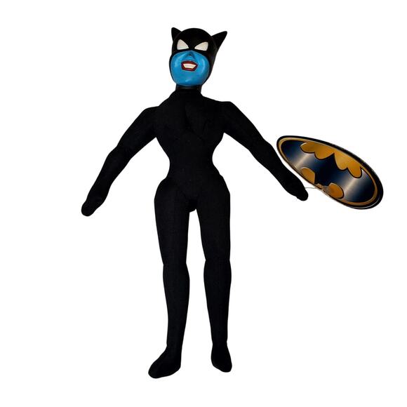 1998 WB Kids DC Comics Catwoman 11" Play by Play Plush Doll - Picture 1 of 4